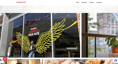 Afbeelding website VAPIANO Massimiliano Crocetti Pizza Massi
